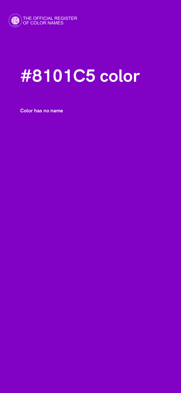 #8101C5 color image