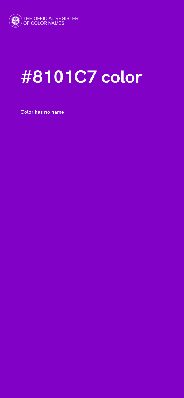 #8101C7 color image