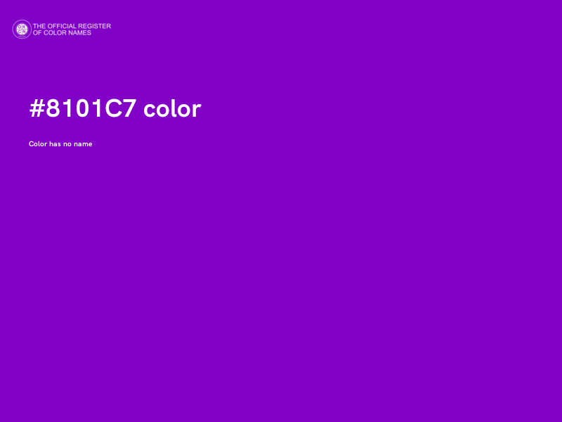 #8101C7 color image