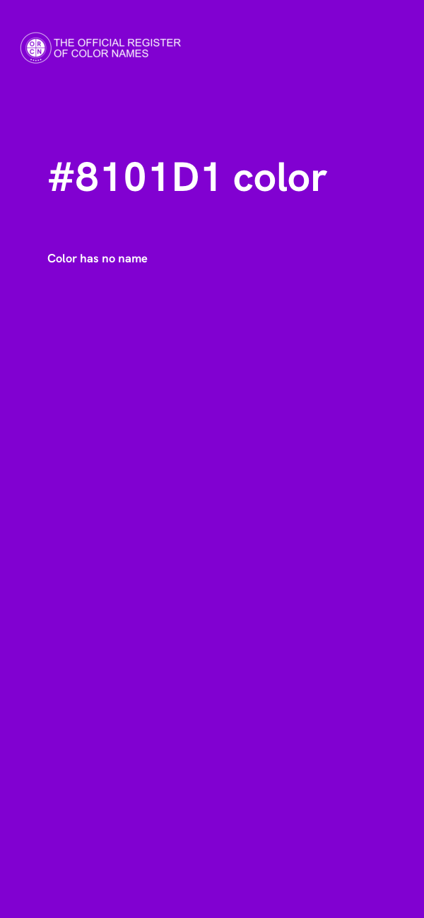 #8101D1 color image