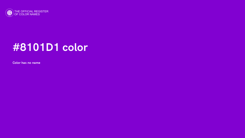 #8101D1 color image