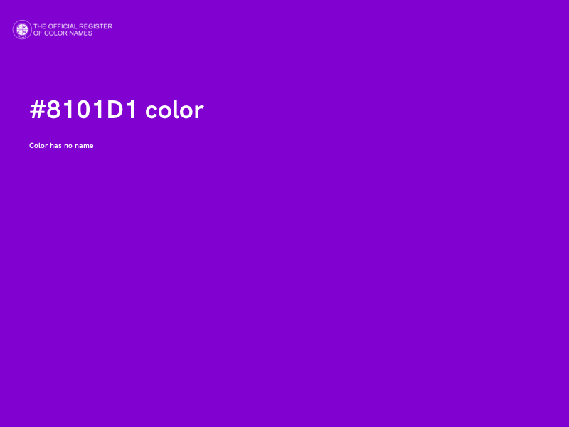 #8101D1 color image