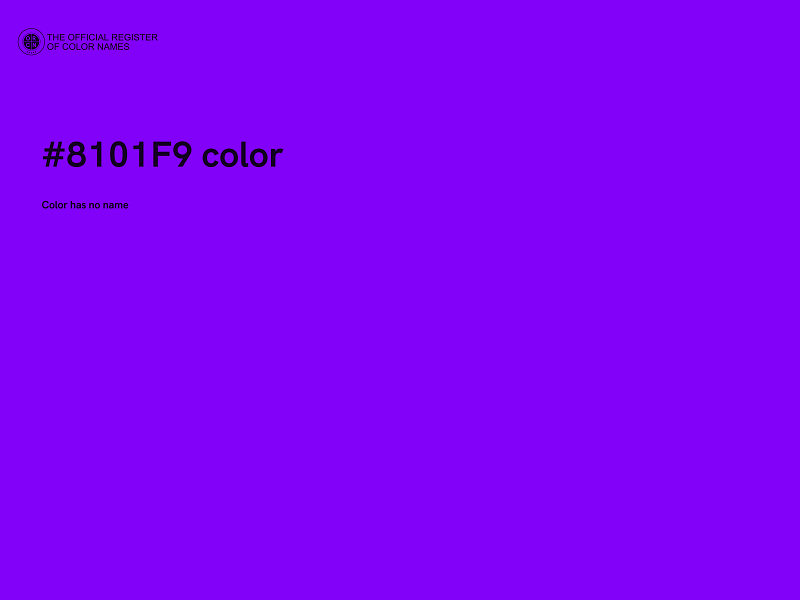 #8101F9 color image