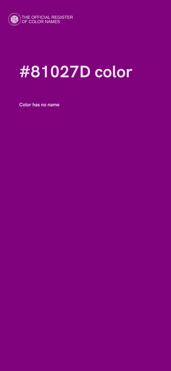 #81027D color image