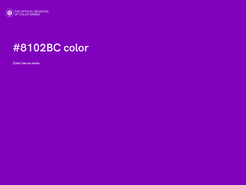 #8102BC color image