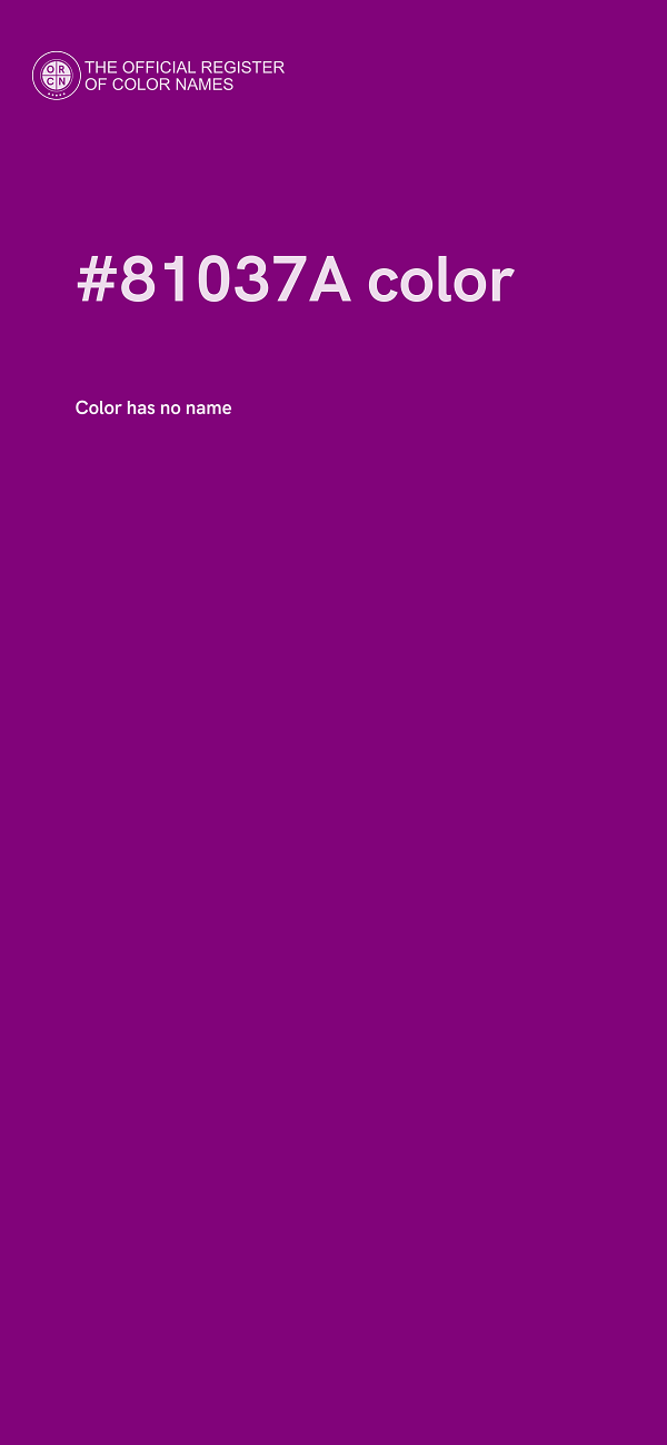 #81037A color image