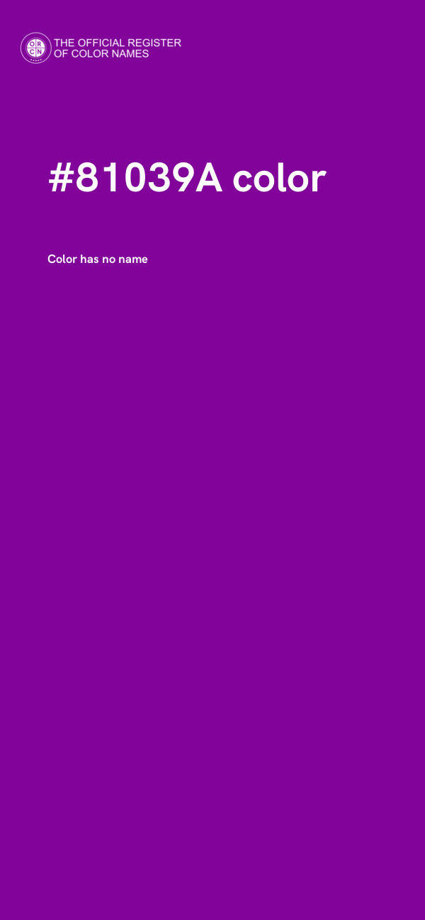 #81039A color image
