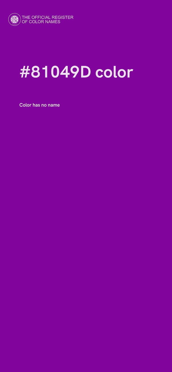 #81049D color image