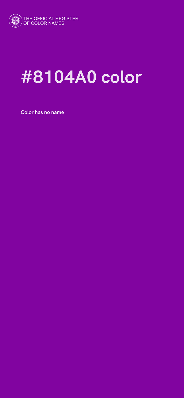 #8104A0 color image