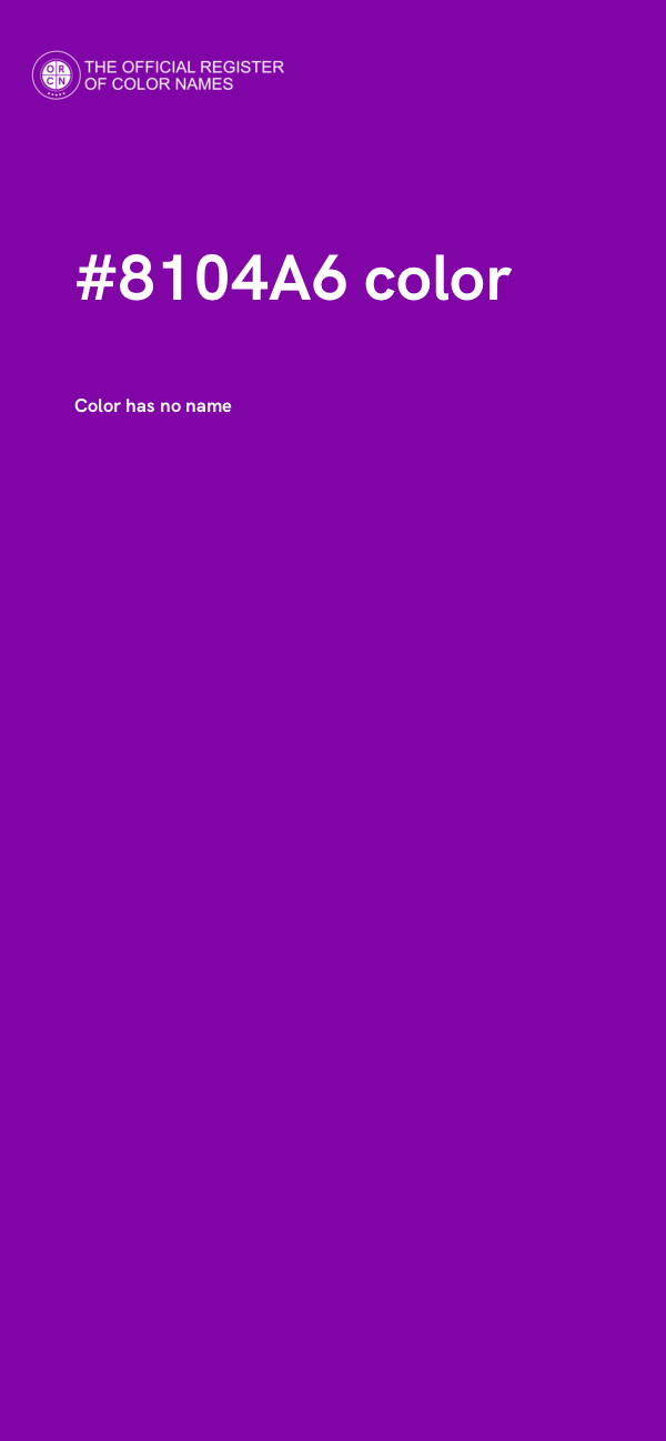 #8104A6 color image