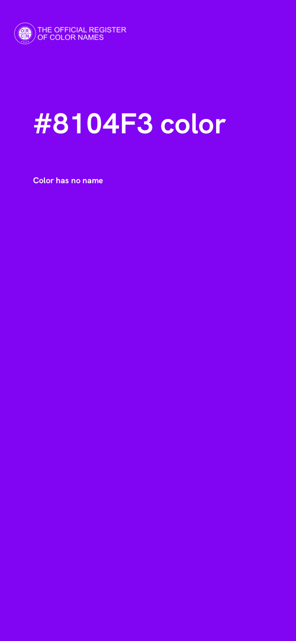 #8104F3 color image
