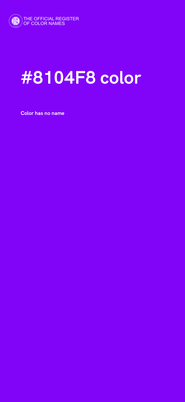 #8104F8 color image