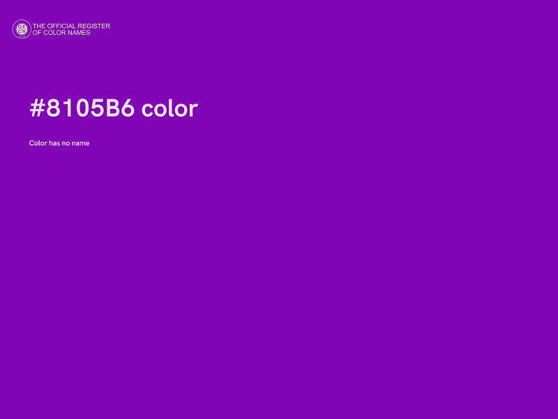 #8105B6 color image