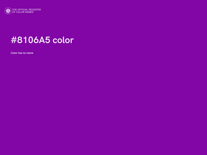 #8106A5 color image