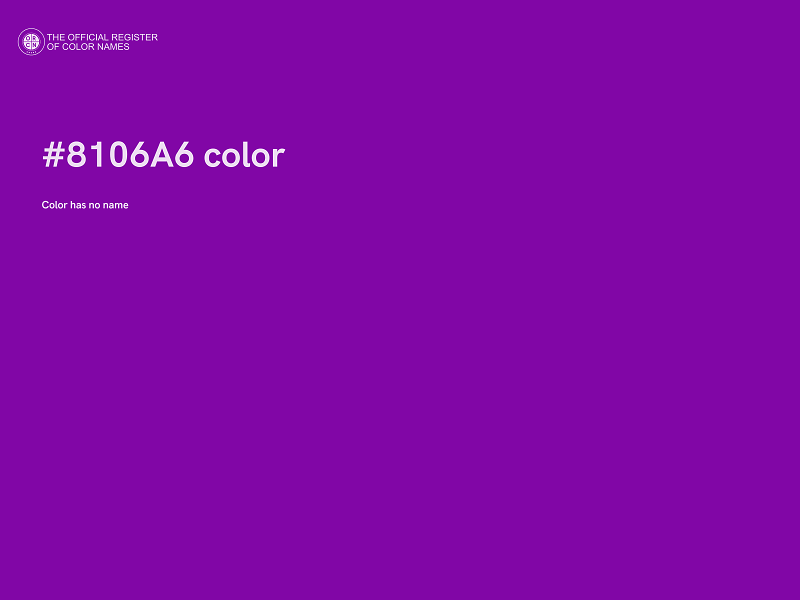 #8106A6 color image