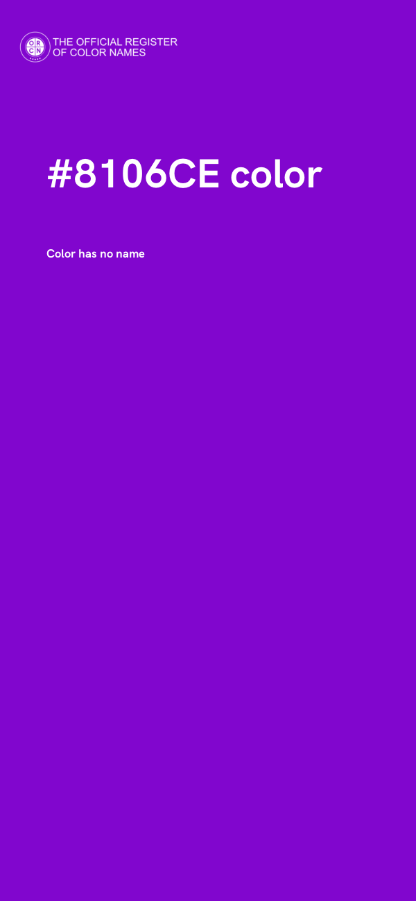 #8106CE color image