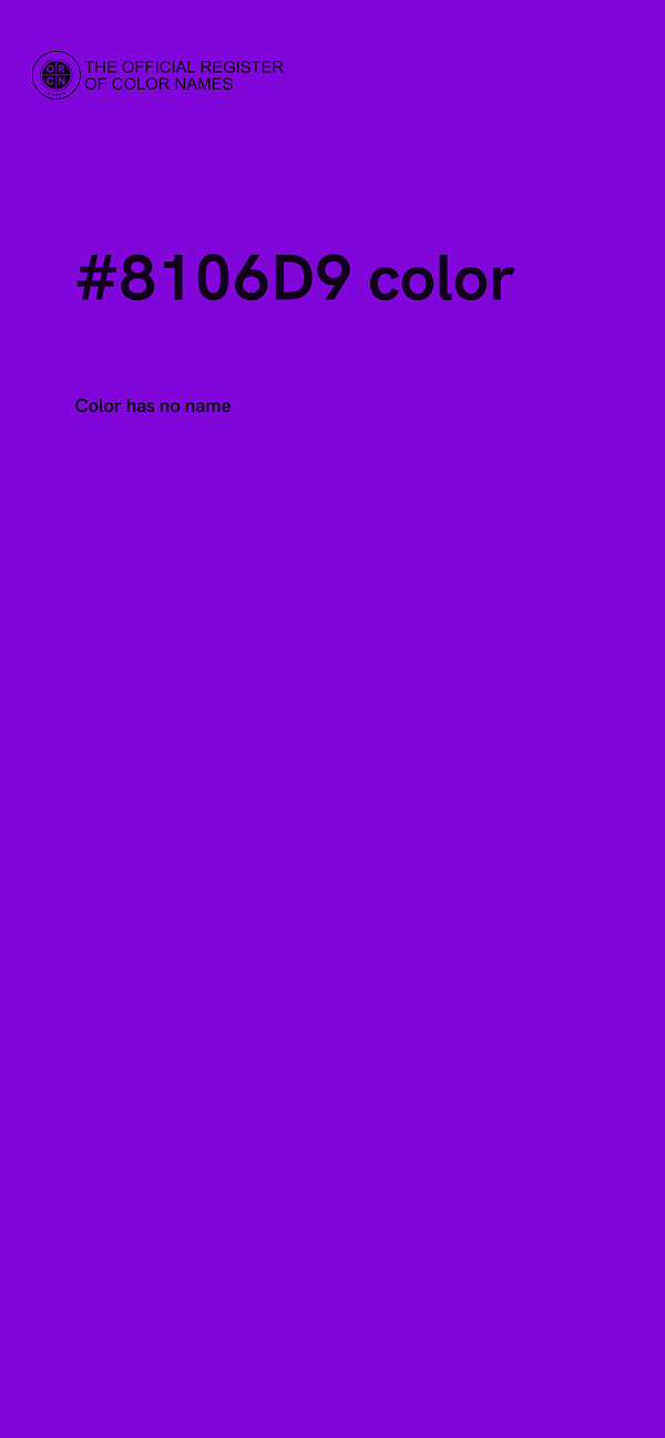 #8106D9 color image