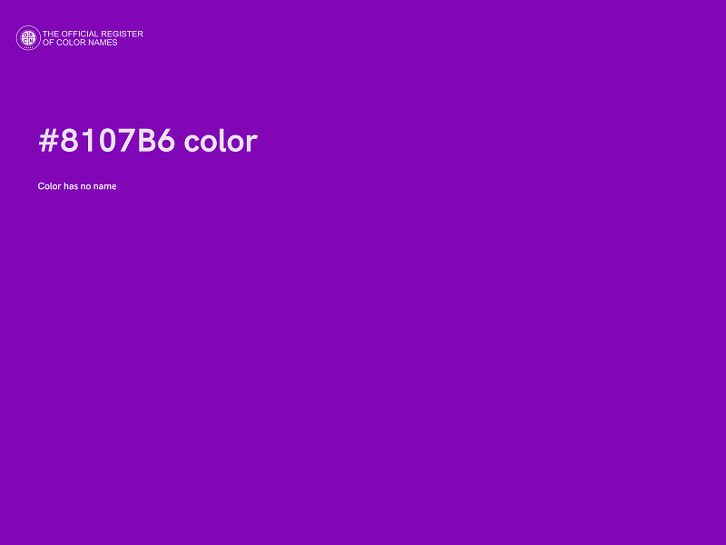 #8107B6 color image