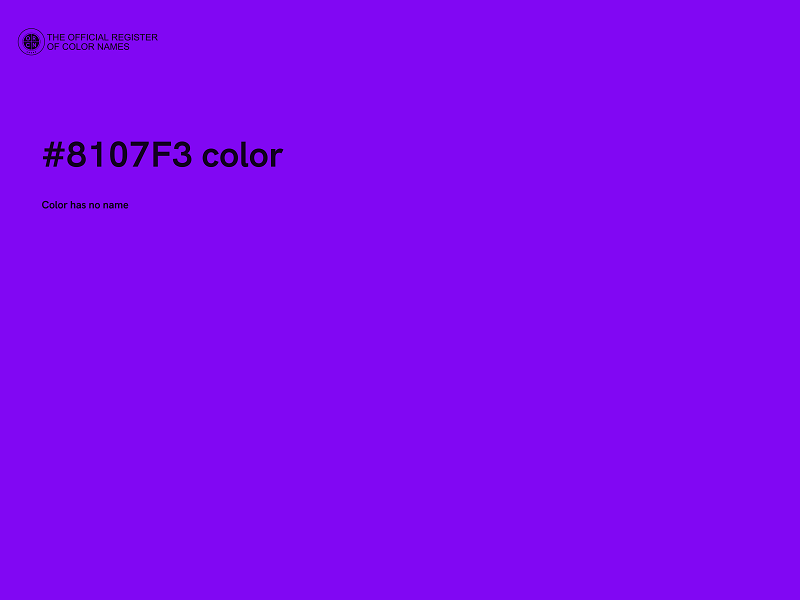 #8107F3 color image