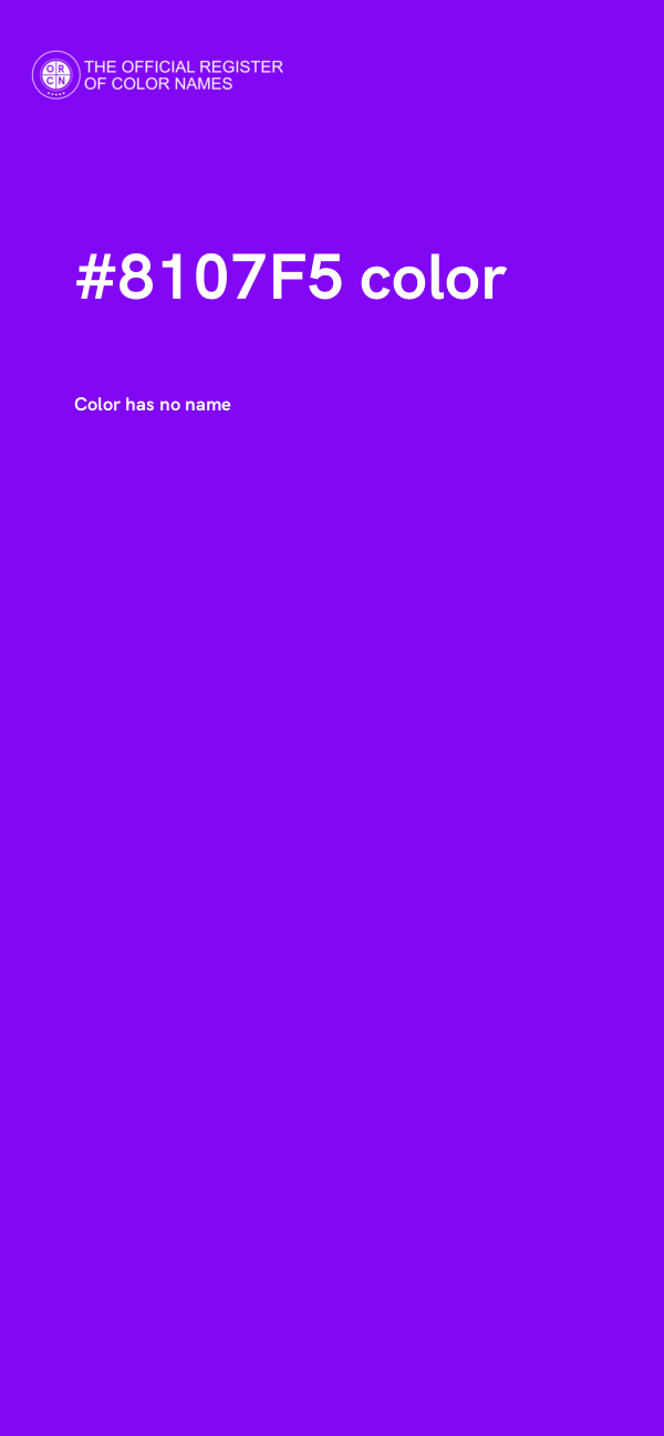 #8107F5 color image
