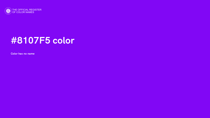#8107F5 color image