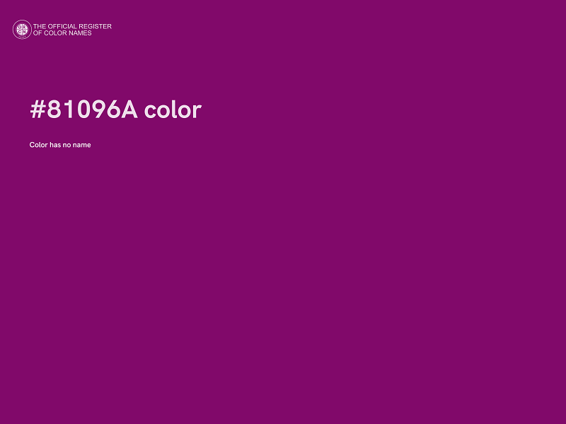 #81096A color image