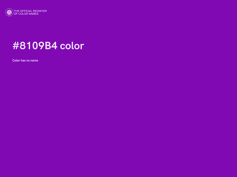 #8109B4 color image