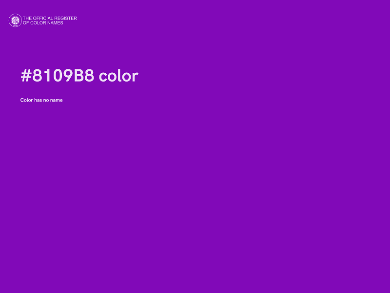 #8109B8 color image