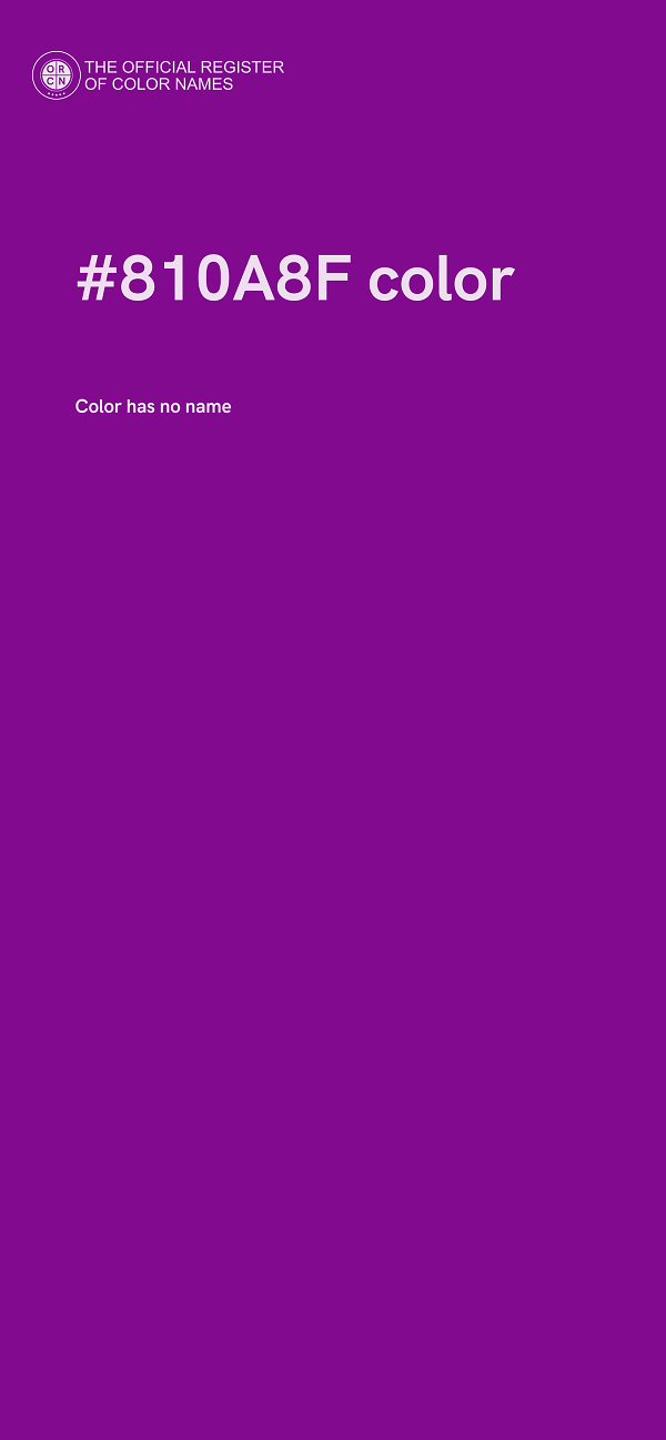 #810A8F color image