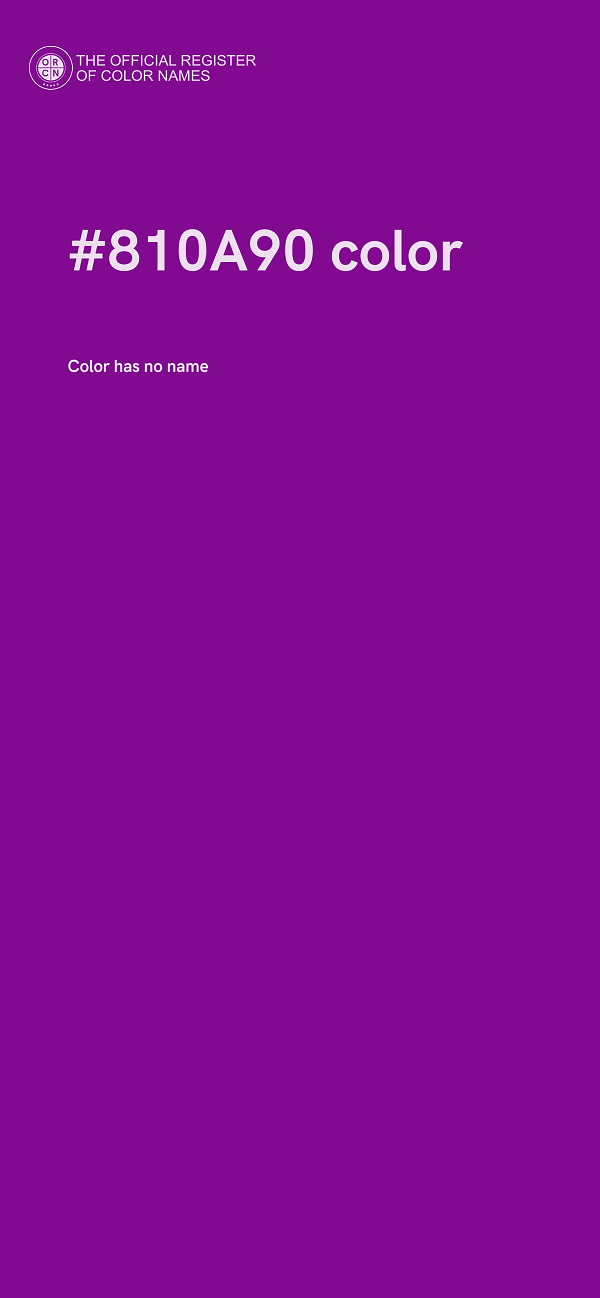 #810A90 color image