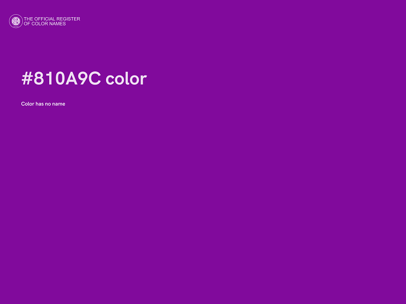 #810A9C color image