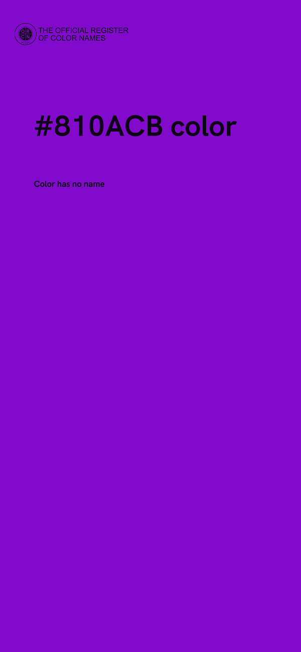 #810ACB color image