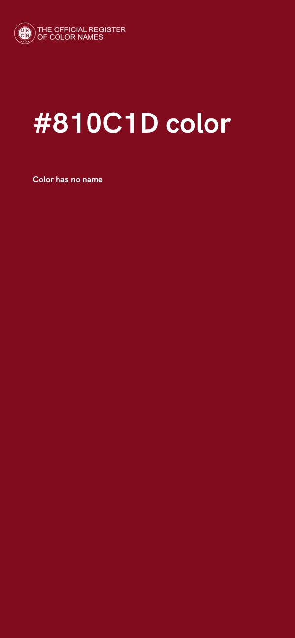 #810C1D color image