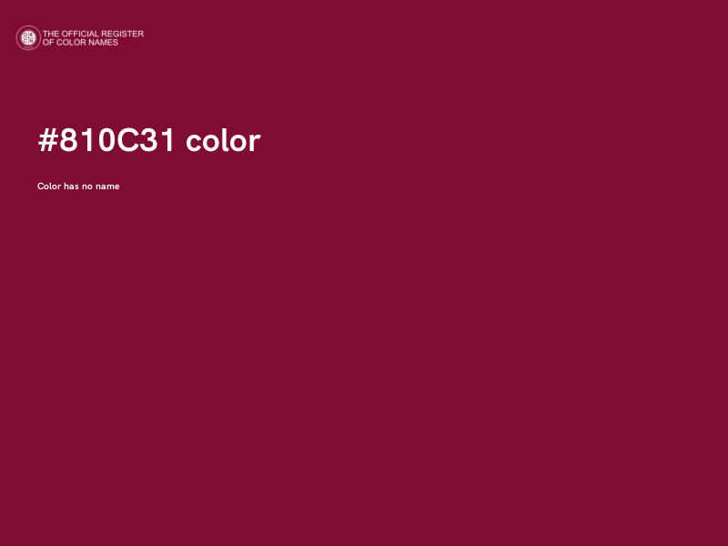 #810C31 color image