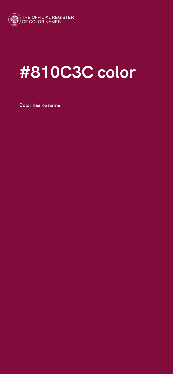 #810C3C color image