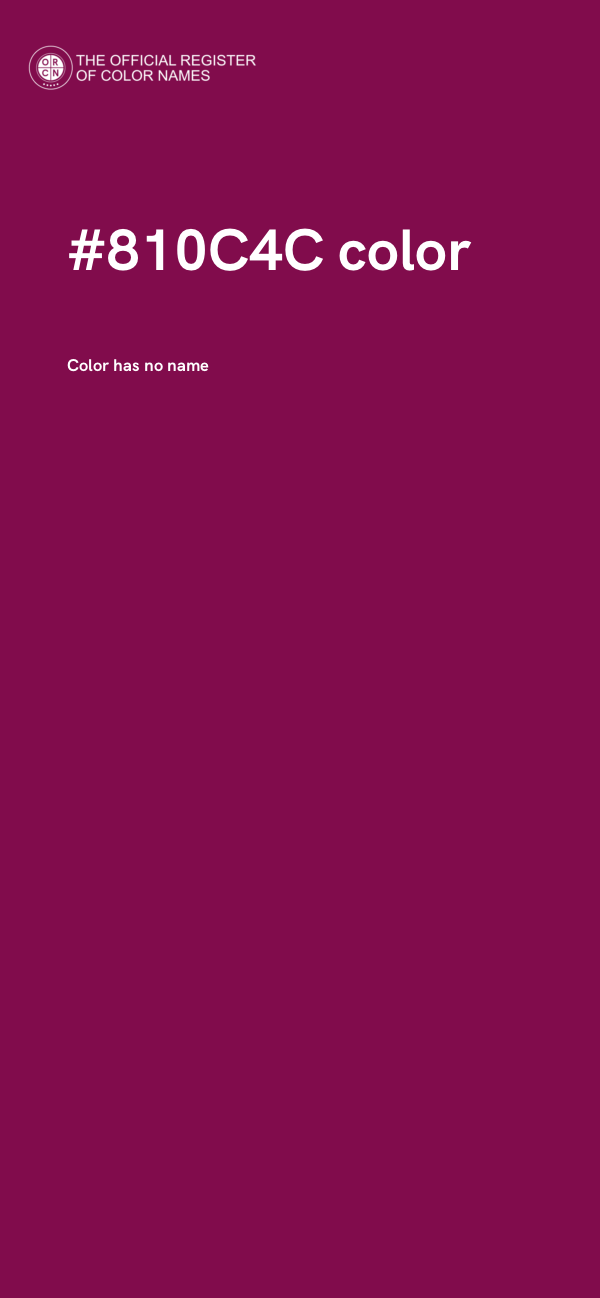 #810C4C color image