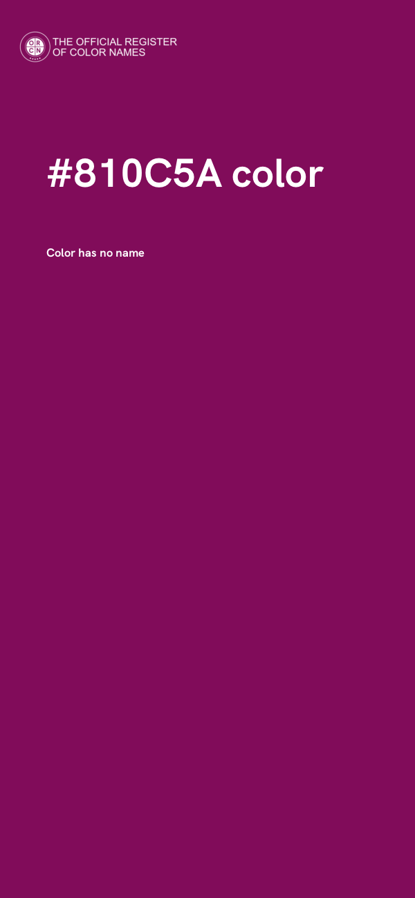 #810C5A color image
