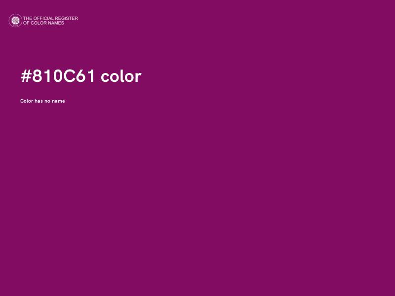 #810C61 color image