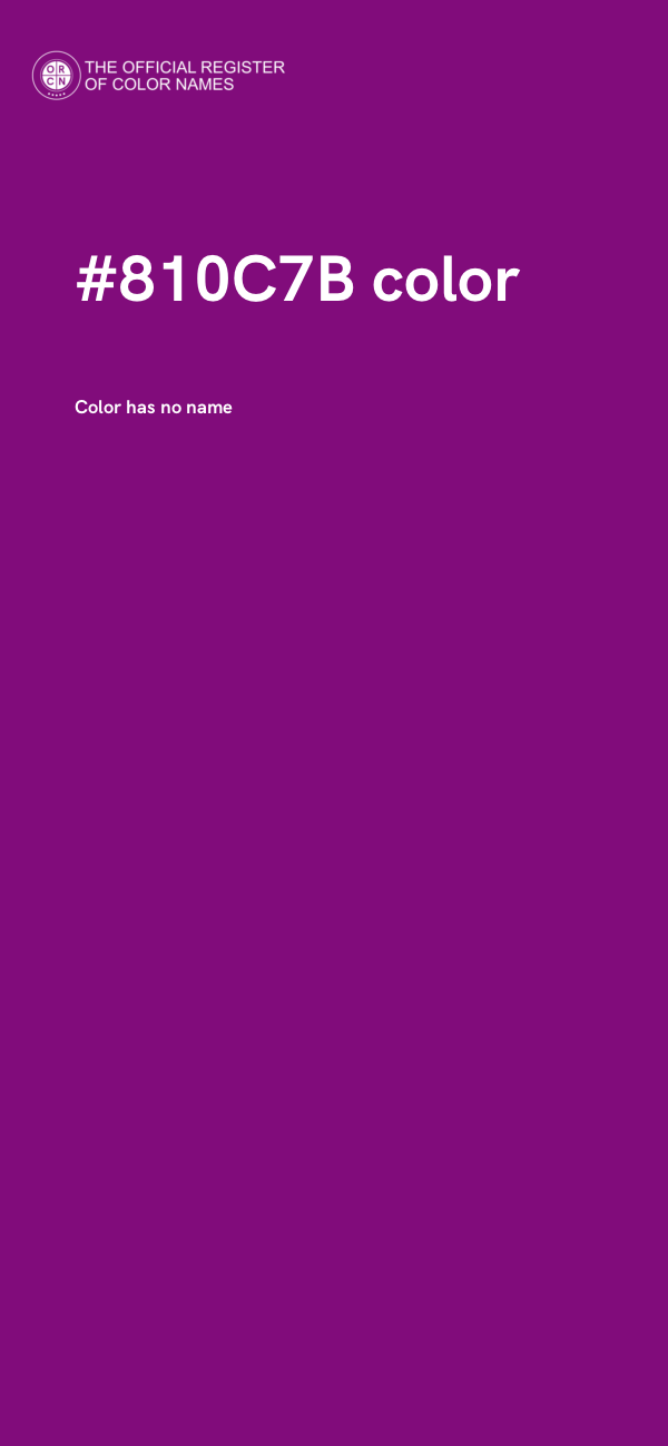 #810C7B color image