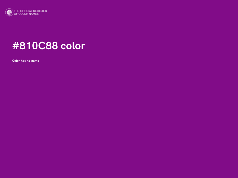 #810C88 color image