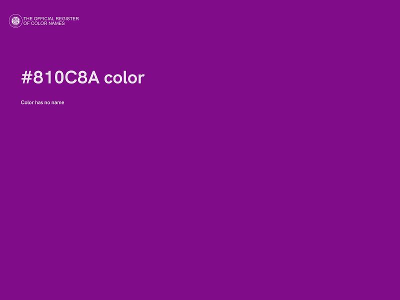 #810C8A color image