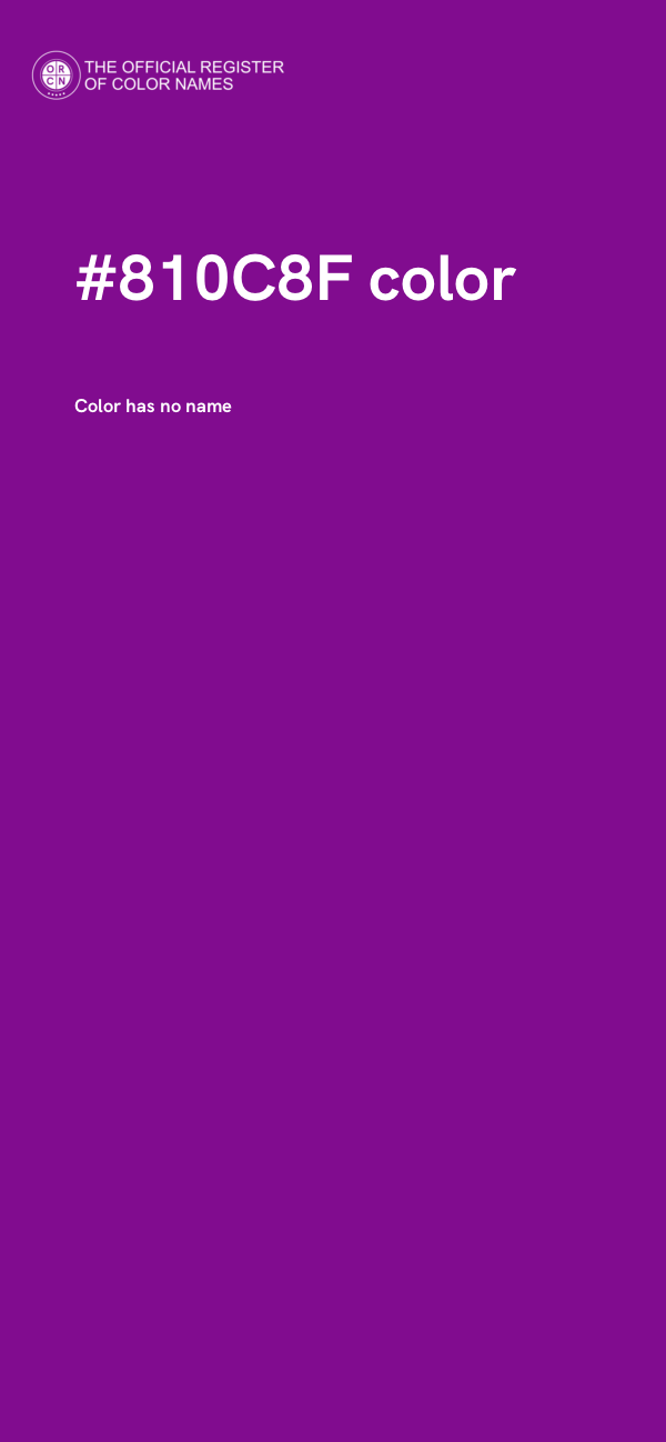 #810C8F color image