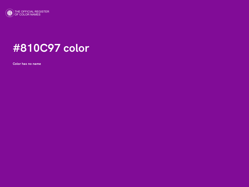 #810C97 color image