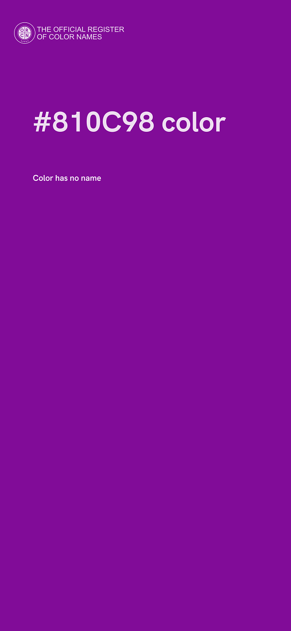 #810C98 color image