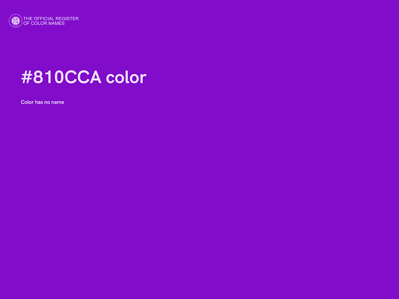 #810CCA color image
