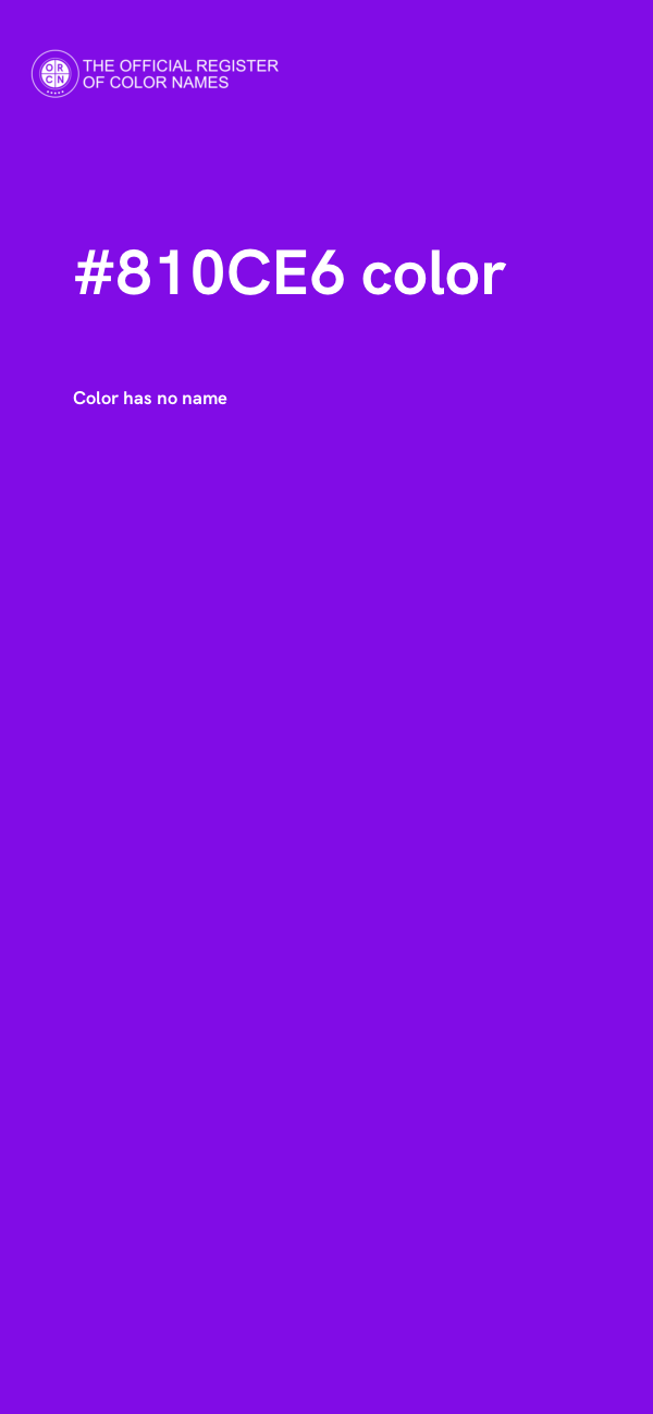 #810CE6 color image