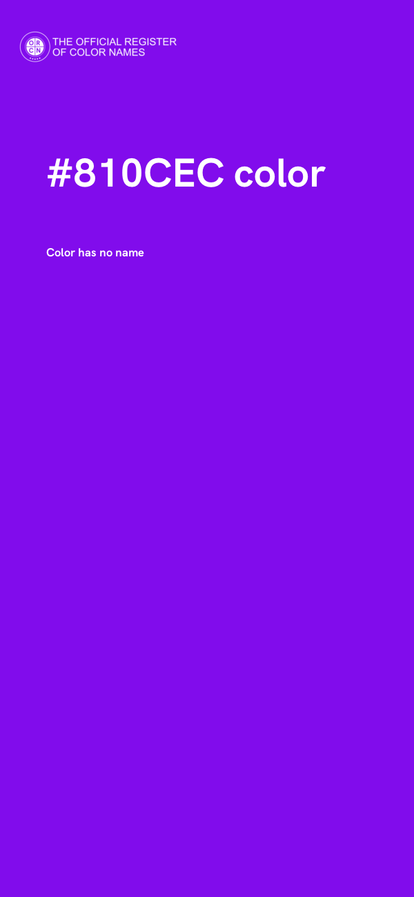 #810CEC color image