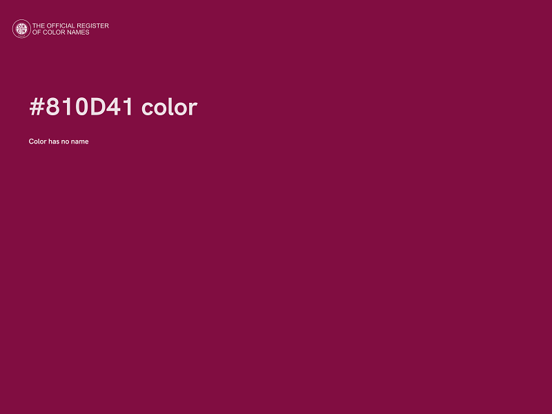 #810D41 color image