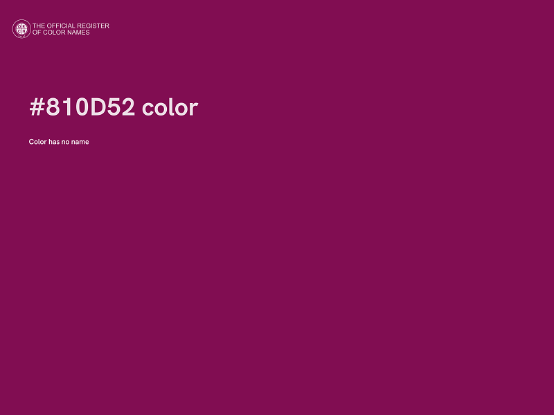 #810D52 color image