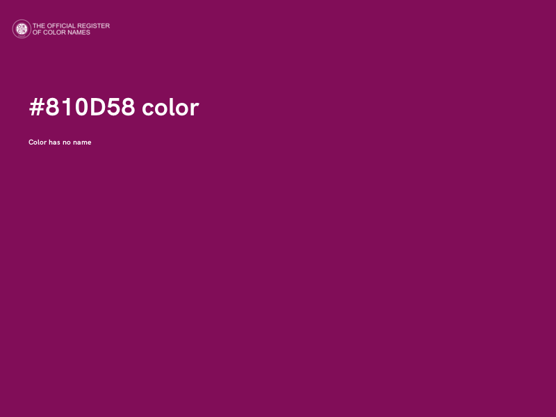 #810D58 color image